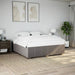 Cadru de pat fără saltea, gri taupe, 180x200 cm, textil - WALTI WALTI