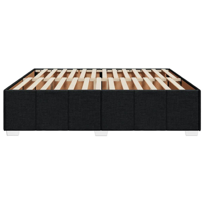 Cadru de pat fără saltea, negru, 200x200 cm, textil - WALTI WALTI