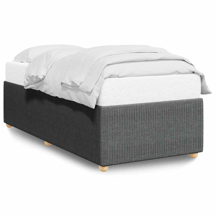 Cadru de pat fără saltea, gri închis, 80x200 cm, textil - WALTI WALTI