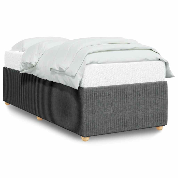 Cadru de pat fără saltea, gri închis, 90x190 cm, textil - WALTI WALTI