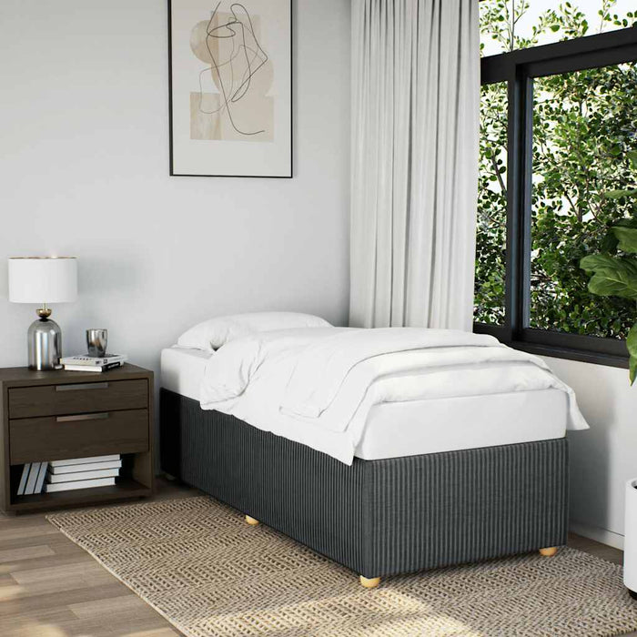 Cadru de pat fără saltea, gri închis, 90x200 cm, textil - WALTI WALTI