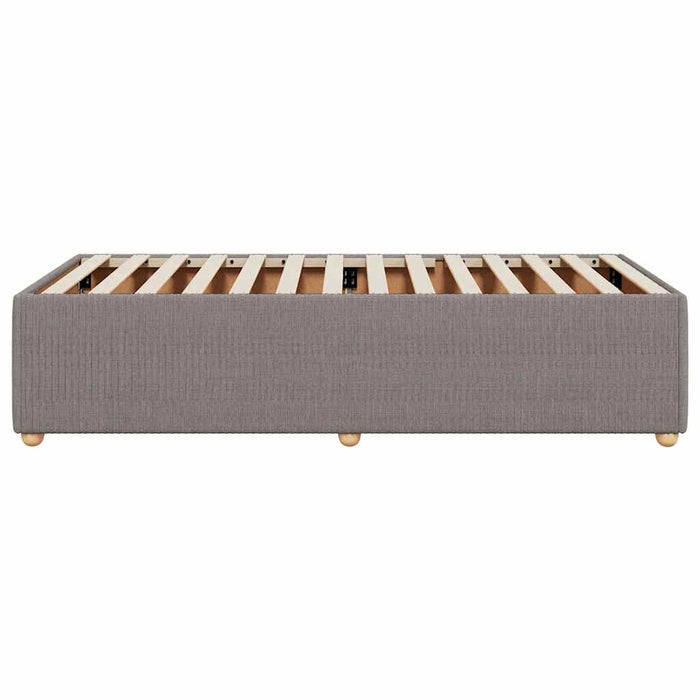 Cadru de pat fără saltea Taupe 90x200 cm țesătură - WALTI WALTI