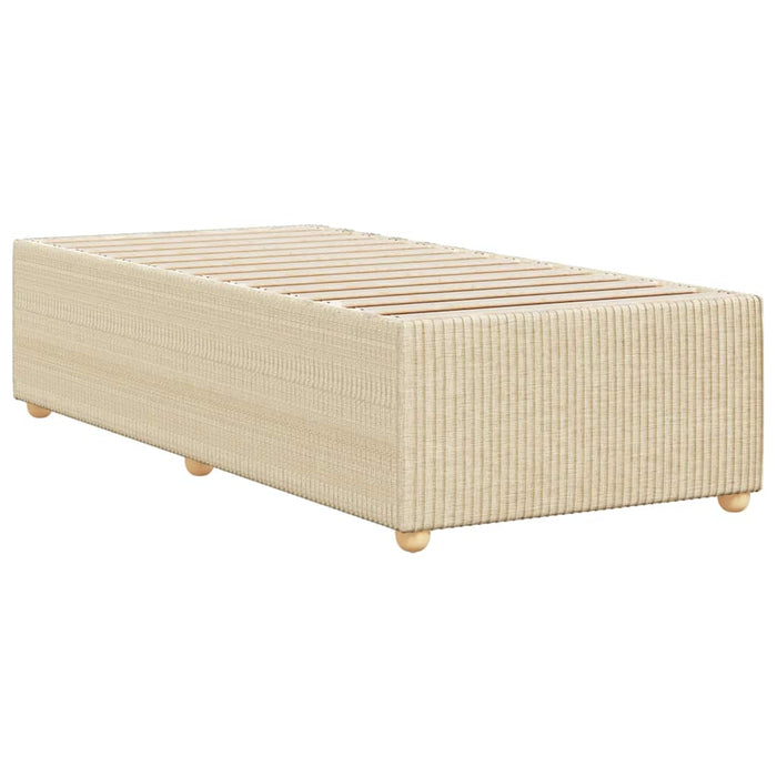 Cadru de pat fără saltea cremă 90x200 cm țesătură - WALTI WALTI