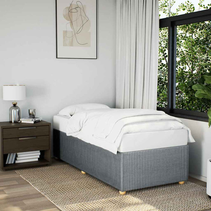 Cadru de pat fără saltea, gri deschis, 100x200 cm, textil - WALTI WALTI
