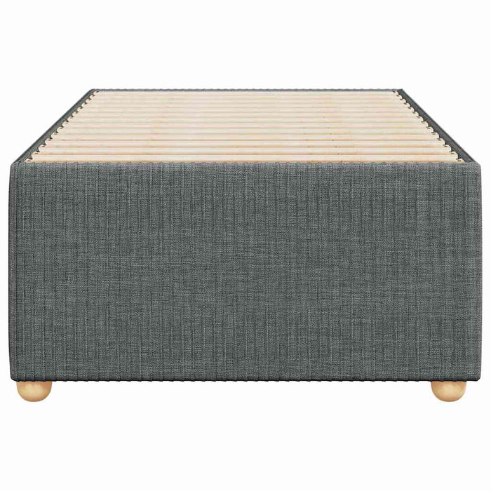 Cadru de pat fără saltea, gri închis, 100x200 cm, textil - WALTI WALTI