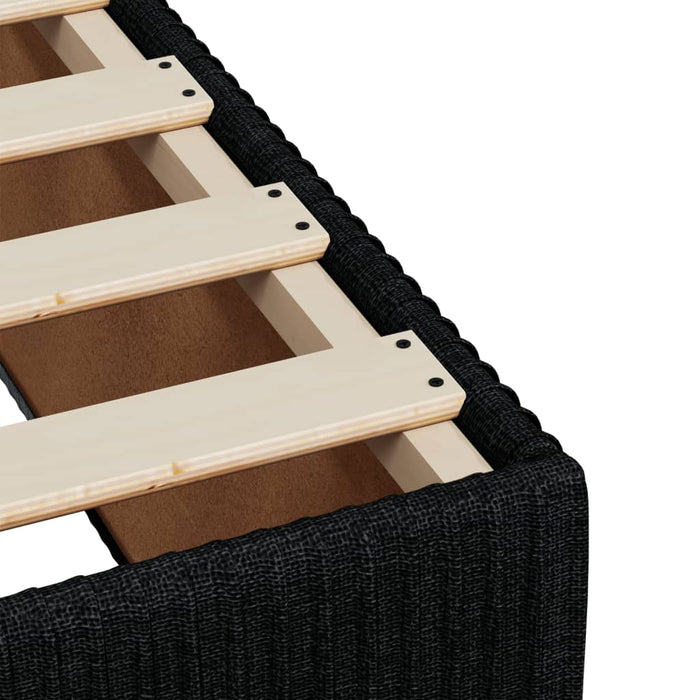 Cadru de pat fără saltea, negru, 100x200 cm, textil - WALTI WALTI