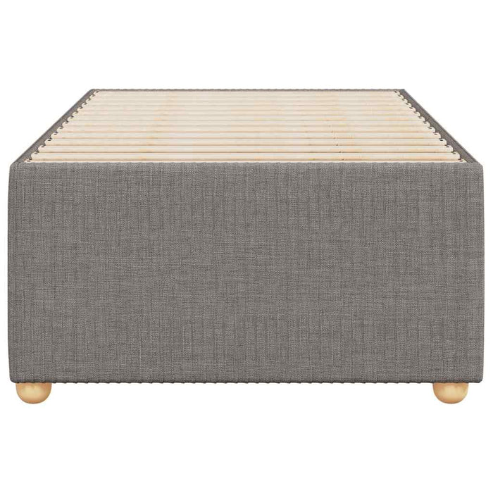 Cadru de pat fără saltea, gri taupe, 100x200 cm, textil - WALTI WALTI