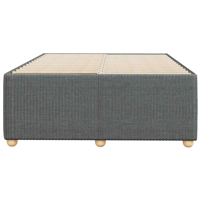 Cadru de pat fără saltea gri închis 120x190 cm țesătură - WALTI WALTI