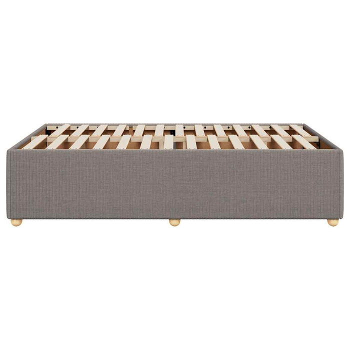 Cadru de pat fără saltea Taupe 120x190 cm țesătură - WALTI WALTI