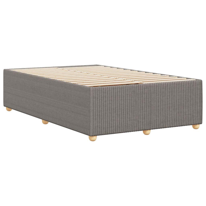 Cadru de pat fără saltea Taupe 120x190 cm țesătură - WALTI WALTI