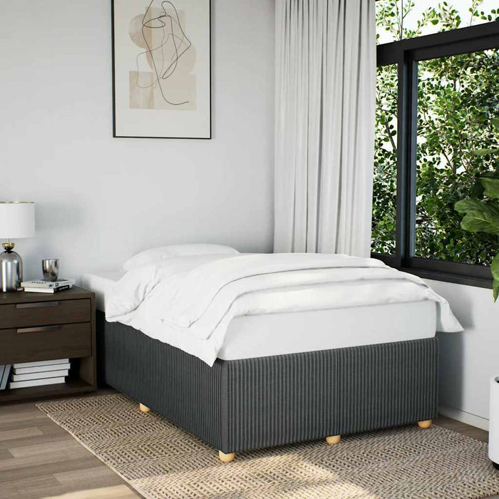 Cadru de pat fără saltea, gri închis, 120x200 cm, textil - WALTI WALTI