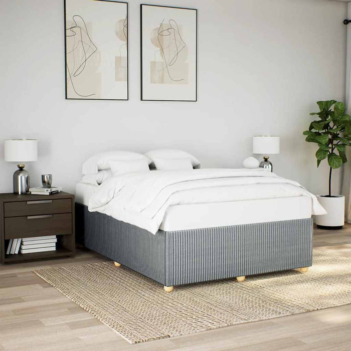 Cadru de pat fără saltea, gri deschis, 140x190 cm, textil - WALTI WALTI