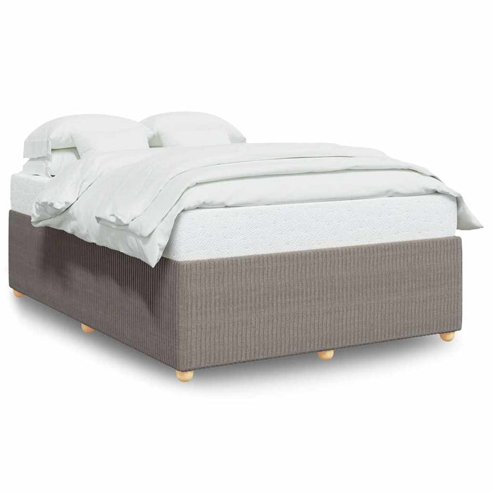 Cadru de pat fără saltea, gri taupe, 140x190 cm, textil - WALTI WALTI