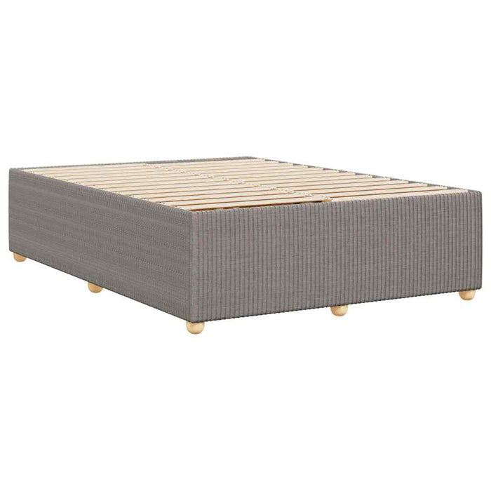 Cadru de pat fără saltea, gri taupe, 140x190 cm, textil - WALTI WALTI