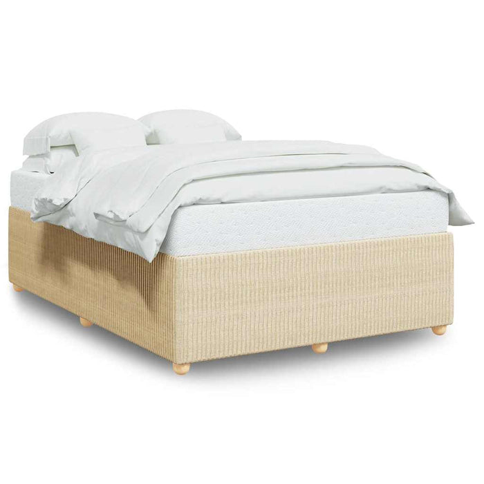 Cadru de pat fără saltea, crem, 140x190 cm, textil - WALTI WALTI