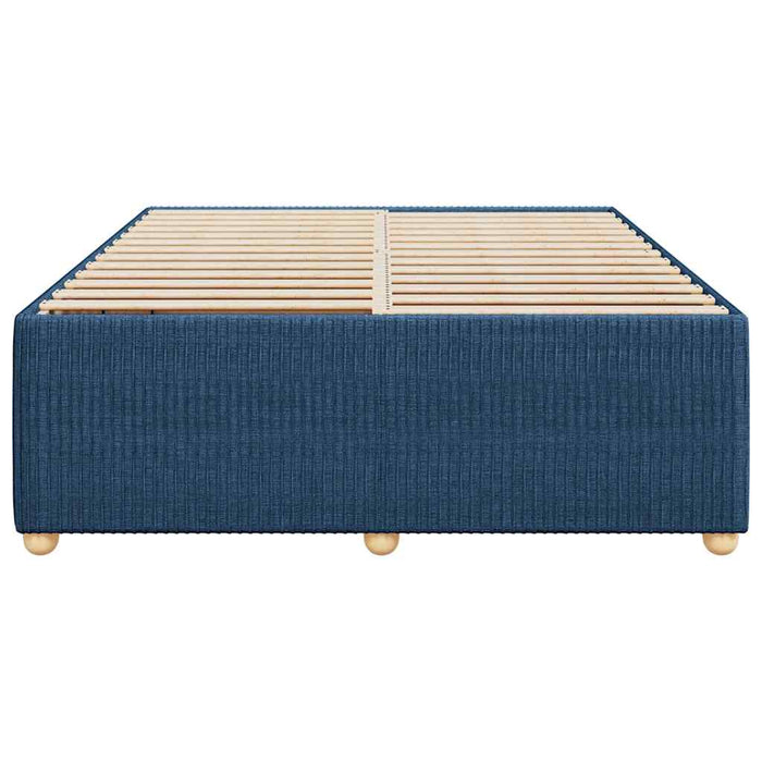 Cadru de pat fără saltea, albastru, 140x190 cm, textil - WALTI WALTI