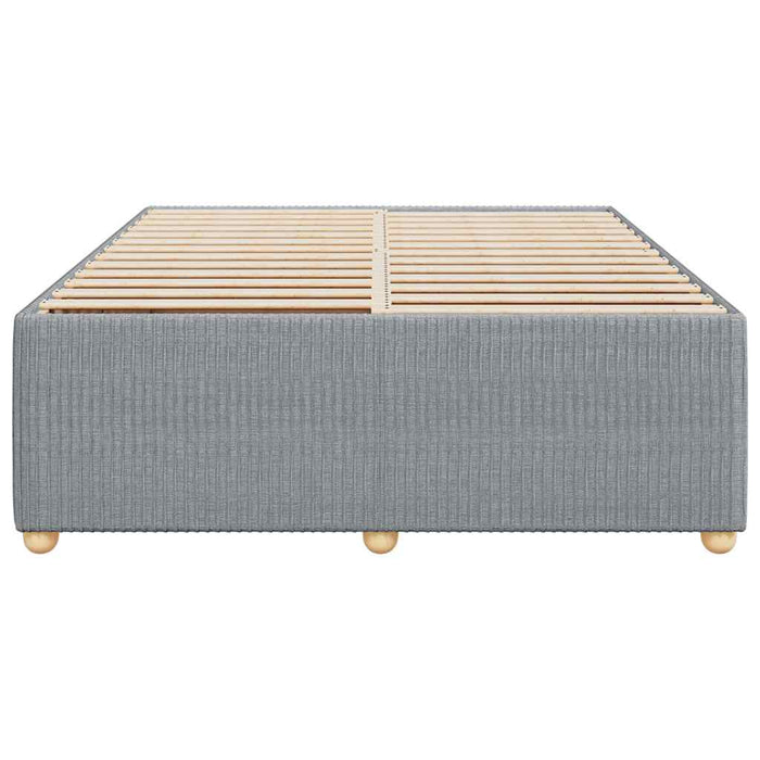 Cadru de pat fără saltea, gri deschis, 140x200 cm, textil - WALTI WALTI