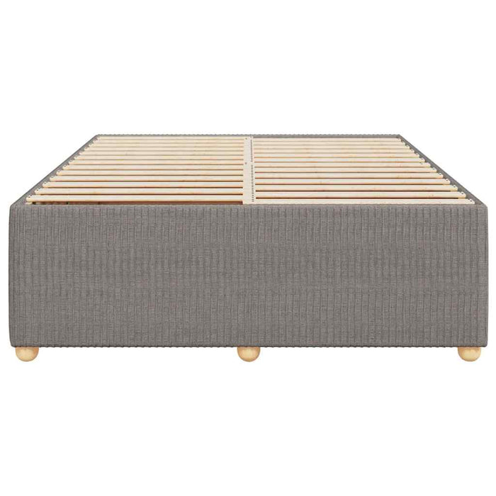Cadru de pat fără saltea, gri taupe, 140x200 cm, textil - WALTI WALTI