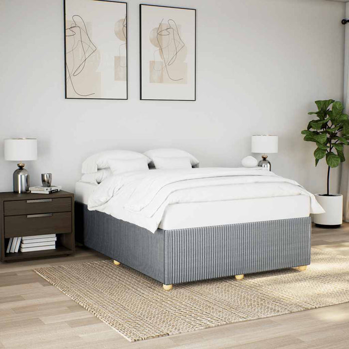 Cadru de pat fără saltea, gri deschis, 160x200 cm, textil WALTI