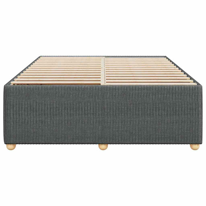 Cadru de pat fără saltea, gri închis, 160x200 cm, textil - WALTI WALTI