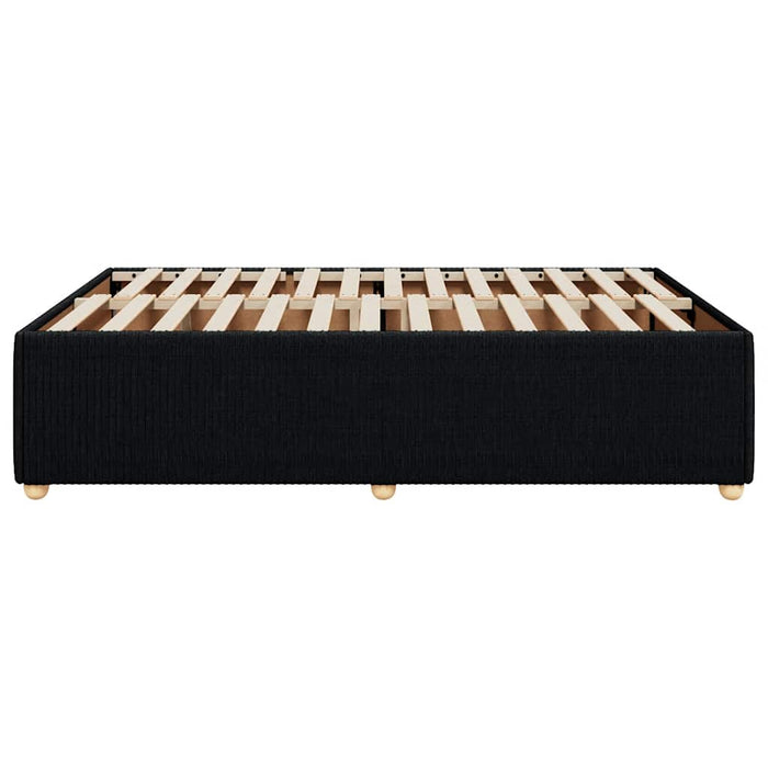 Cadru de pat fără saltea, negru, 160x200 cm, textil - WALTI WALTI