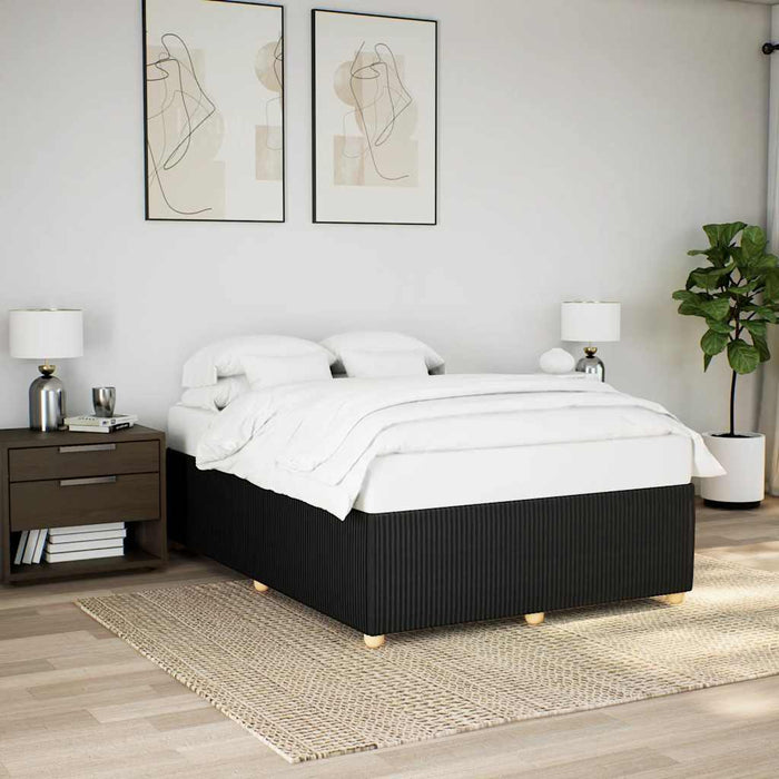 Cadru de pat fără saltea, negru, 160x200 cm, textil - WALTI WALTI