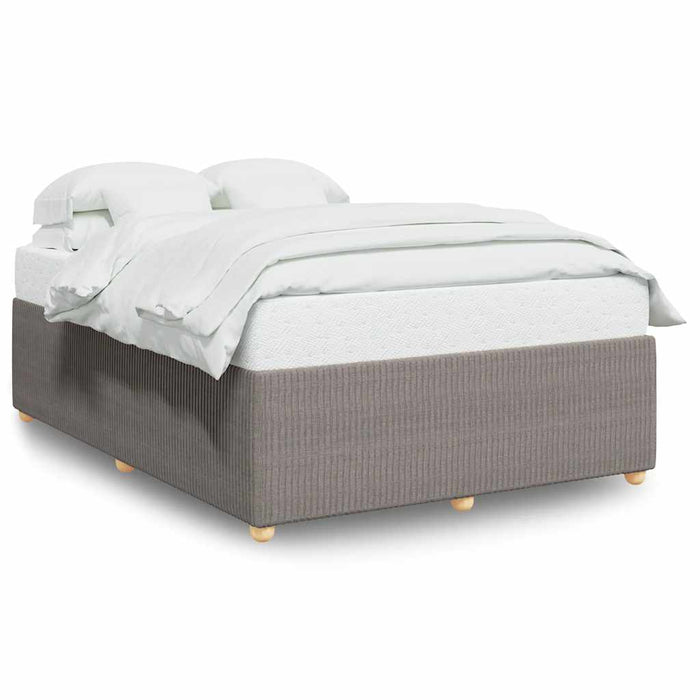 Cadru de pat fără saltea, gri taupe, 160x200 cm, textil - WALTI WALTI