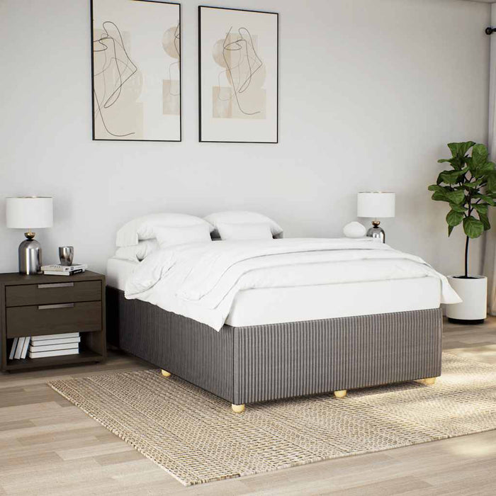 Cadru de pat fără saltea, gri taupe, 160x200 cm, textil - WALTI WALTI
