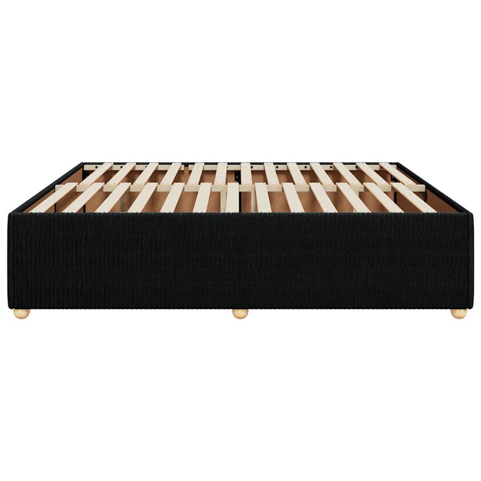 Cadru de pat fără saltea, negru, 180x200 cm, textil - WALTI WALTI
