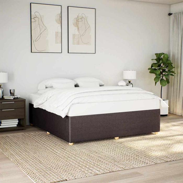 Cadru de pat fără saltea, maro închis, 180x200 cm, textil - WALTI WALTI