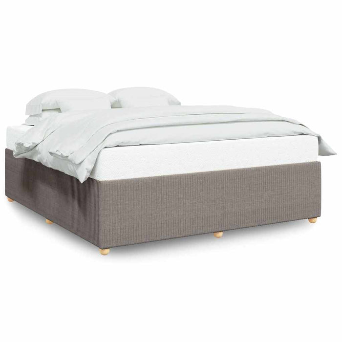 Cadru de pat fără saltea, gri taupe, 180x200 cm, textil - WALTI WALTI