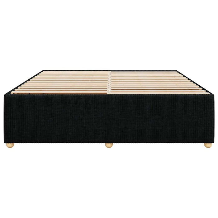Cadru de pat fără saltea, negru, 200x200 cm, textil - WALTI WALTI