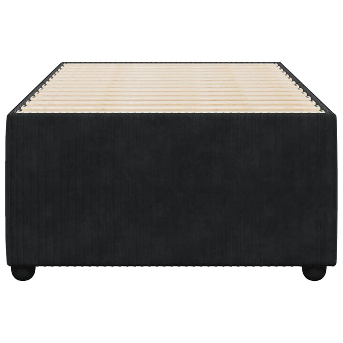 Cadru de pat fără saltea, negru, 100x200 cm, catifea - WALTI WALTI