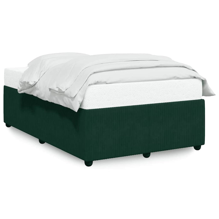 Cadru de pat fără saltea verde închis 120x190 cm catifea - WALTI WALTI
