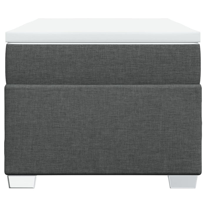 Pat box spring cu saltea, gri închis, 80x200 cm, textil - WALTI WALTI