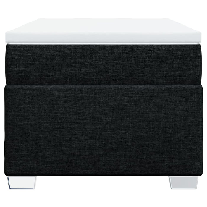 Pat box spring cu saltea, negru, 80x200 cm, textil - WALTI WALTI