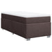 Pat box spring cu saltea, maro închis, 80x200 cm, textil - WALTI WALTI