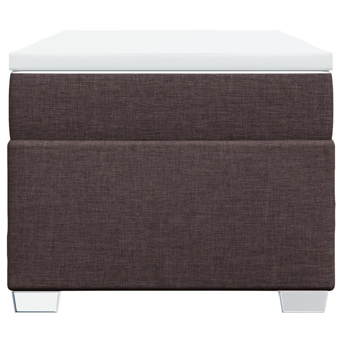 Pat box spring cu saltea, maro închis, 80x200 cm, textil - WALTI WALTI