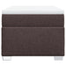 Pat box spring cu saltea, maro închis, 80x200 cm, textil - WALTI WALTI