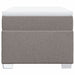 Pat box spring cu saltea, gri taupe, 80x200 cm, textil - WALTI WALTI