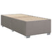 Pat box spring cu saltea, gri taupe, 80x200 cm, textil - WALTI WALTI