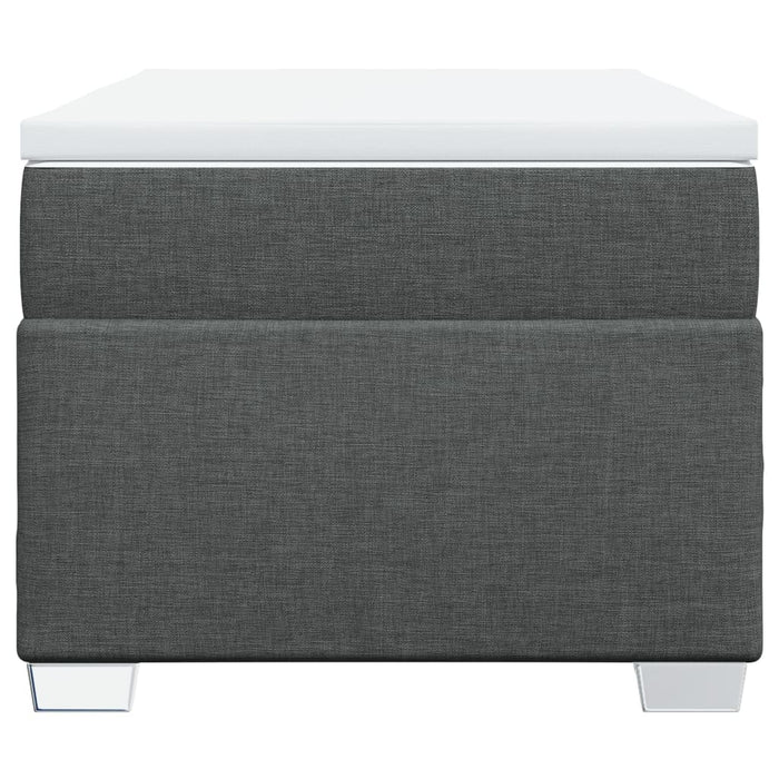 Pat box spring cu saltea, gri închis, 90x190 cm, textil - WALTI WALTI