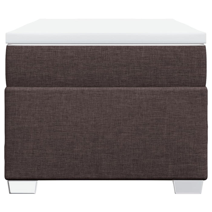 Pat box spring cu saltea, maro închis, 90x190 cm, textil - WALTI WALTI