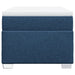 Pat box spring cu saltea, albastru, 90x190 cm, textil - WALTI WALTI