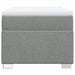 Pat box spring cu saltea, gri deschis, 90x200 cm, textil - WALTI WALTI