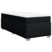 Pat box spring cu saltea, negru, 90x200 cm, textil - WALTI WALTI