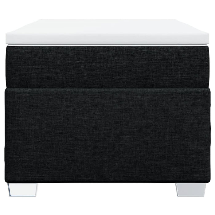 Pat box spring cu saltea, negru, 90x200 cm, textil - WALTI WALTI