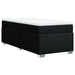 Pat box spring cu saltea, negru, 90x200 cm, textil - WALTI WALTI