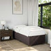 Pat box spring cu saltea, maro închis, 90x200 cm, textil - WALTI WALTI