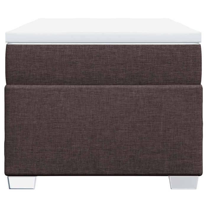 Pat box spring cu saltea, maro închis, 90x200 cm, textil - WALTI WALTI